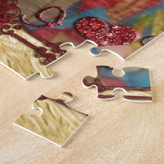 Trouwpop Portret Grafische kunst Print Legpuzzel (Zijkant)