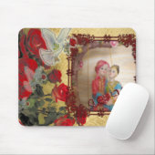 Trouwpop Portret Grafische kunst Print Muismat (Met muis)