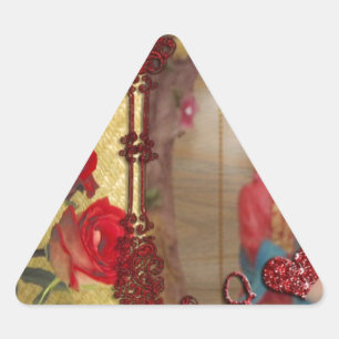 Trouwpop Portret Grafische kunst Print Sticker