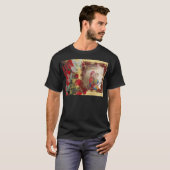 Trouwpop Portret Grafische kunst Print T-shirt (Voorkant volledig)