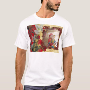 Trouwpop Portret Grafische kunst Print T-shirt