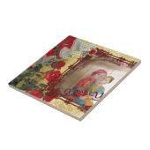 Trouwpop Portret Grafische kunst Print Tegeltje (Zijkant)