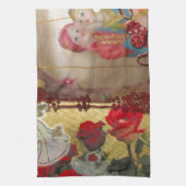 Trouwpop Portret Grafische kunst Print Theedoek (Verticaal)