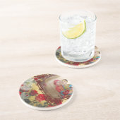 Trouwpop Portret Grafische kunst Print Zandsteen Onderzetter (Zijkant)