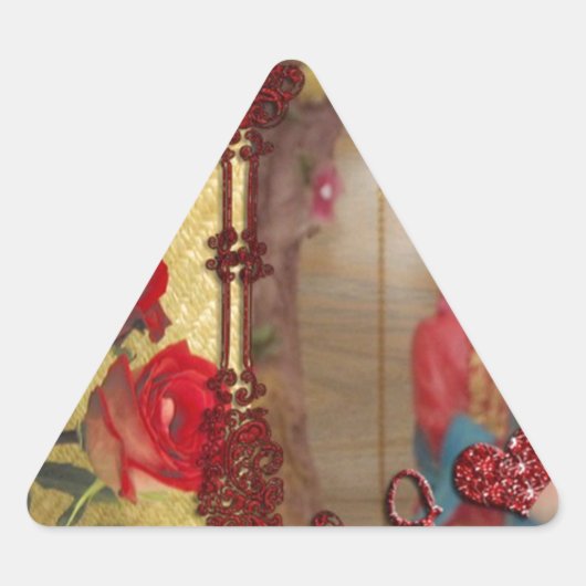 Trouwpop Portret Grafische Kunstprint Sticker (Voorkant)