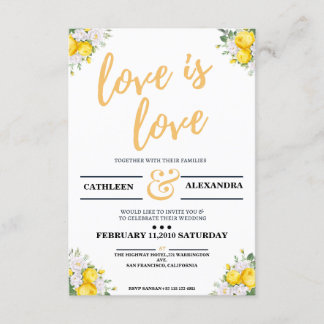 Trouwportret lesbisch bloemmotief kaart