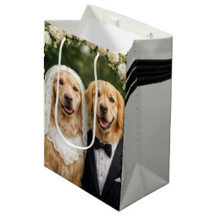 Trouwportret van bruid en bruidegom van een Golden Medium Cadeauzakje