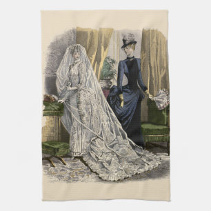 Trouwportret van een bruid in vintage stijl, Victo Theedoek