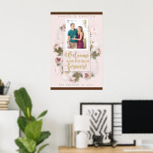Trouwposter 'Eerste dag van altijd' Poster (Thuiskantoor)