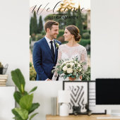 Trouwposter met gepersonaliseerde foto poster (Thuiskantoor)