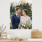 Trouwposter met gepersonaliseerde foto poster (Keuken)