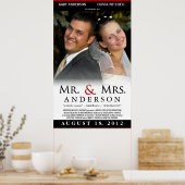 Trouwposter Mijnheer & Mevrouw - Aangepaste filmsj Poster (Keuken)