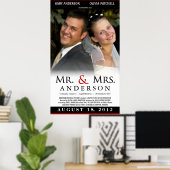 Trouwposter Mijnheer & Mevrouw - Aangepaste filmsj Poster (Thuiskantoor)