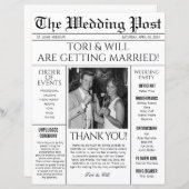 Trouwpostprogramma (Voorkant / Achterkant)