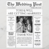 Trouwpostprogramma (Voorkant)