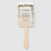 Trouwprieel Strand Handwaaiers Handwaaier (Voorkant)