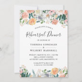 Trouwproef diner uitnodiging Garden Rose Peony (Voorkant)