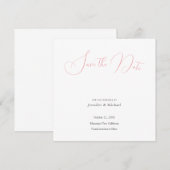 Trouwprofessional Minimalist Schattige Save the Da Kaart (Voorkant / Achterkant)