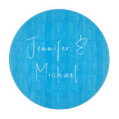 Trouwprofessioneel Klassiek Hemelblauw Snijplank (Voorkant)