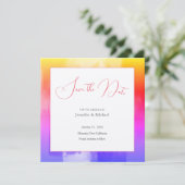 Trouwprofessioneel Minimalistisch Cute Abstract Save The Date (Staand voorkant)