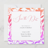 Trouwprofessioneel Minimalistisch Cute Bloem Save The Date (Voorkant)