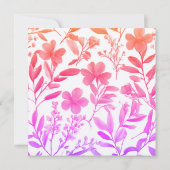 Trouwprofessioneel Minimalistisch Cute Bloem Save The Date (Achterkant)