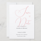 Trouwprofessioneel Minimalistisch Eenvoudig Modern Save The Date (Voorkant)