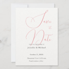 Trouwprofessioneel Minimalistisch Eenvoudig Modern Save The Date