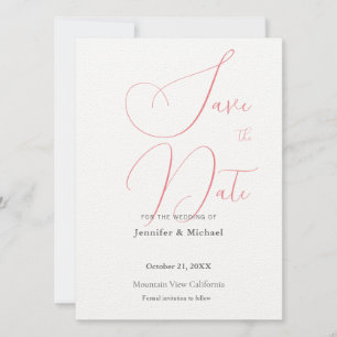 Trouwprofessioneel Minimalistisch Eenvoudig Modern Save The Date