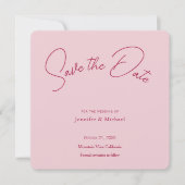 Trouwprofessioneel Minimalistisch Eenvoudig Modern Save The Date (Voorkant)