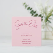 Trouwprofessioneel Minimalistisch Eenvoudig Modern Save The Date (Staand voorkant)