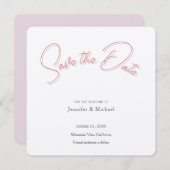 Trouwprofessioneel Minimalistisch Eenvoudig Modern Save The Date (Voorkant / Achterkant)