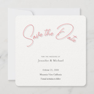 Trouwprofessioneel Minimalistisch Eenvoudig Modern Save The Date