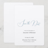 Trouwprofessioneel Minimalistisch Eenvoudig Modern Save The Date (Voorkant / Achterkant)