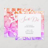 Trouwprofessioneel Minimalistisch Leuke Bloem Save The Date (Voorkant / Achterkant)