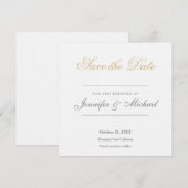Trouwprofessioneel Minimalistisch Save The Date (Voorkant / Achterkant)