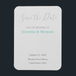 Trouwprofessioneel ontwerp modern bewaar de datum magneet<br><div class="desc">Dit ontwerp,  dat een modern,  stijlvol en aantrekkelijk uiterlijk heeft,  zal onmiddellijk de aandacht trekken van iedereen om je heen.</div>