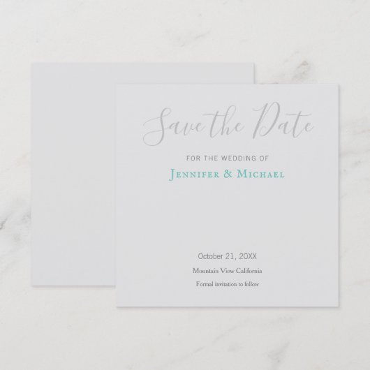 Trouwprofessioneel ontwerp modern save the date (Voorkant / Achterkant)