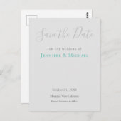 Trouwprofessioneel ontwerp moderne bewaar de datum briefkaart (Voorkant / Achterkant)