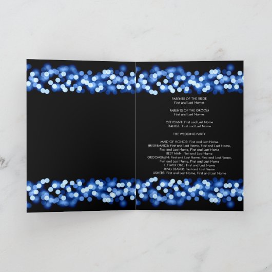 Trouwprogramma Blue Hollywood Glam Programma (Binnen)