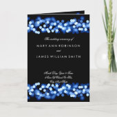 Trouwprogramma Blue Hollywood Glam Programma (Voorkant)