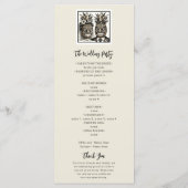 Trouwprogramma Bride & Groom Aloha Pineapple Tiki Programmakaart (Achterkant)