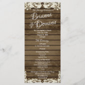 Trouwprogramma Country Barn Romance Programmakaart (Voorkant)