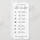 Trouwprogramma Elegant Trouwprogramma Kaart (Voorkant)