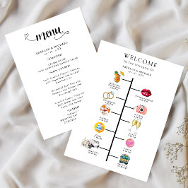 Trouwprogramma en trouwmenu menu