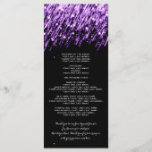 Trouwprogramma Falling Stars Paarse Programmakaart (Achterkant)