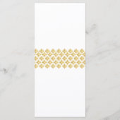 Trouwprogramma faux Gold Arabesques Programmakaart (Achterkant)