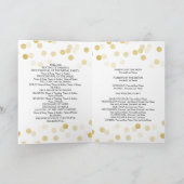 Trouwprogramma Faux Gold Folie Glitter Lights Programma (Binnen)