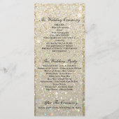 Trouwprogramma - Gold Glit Fab Programmakaart (Achterkant)