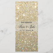 Trouwprogramma - Gold Glit Fab Programmakaart (Voorkant)